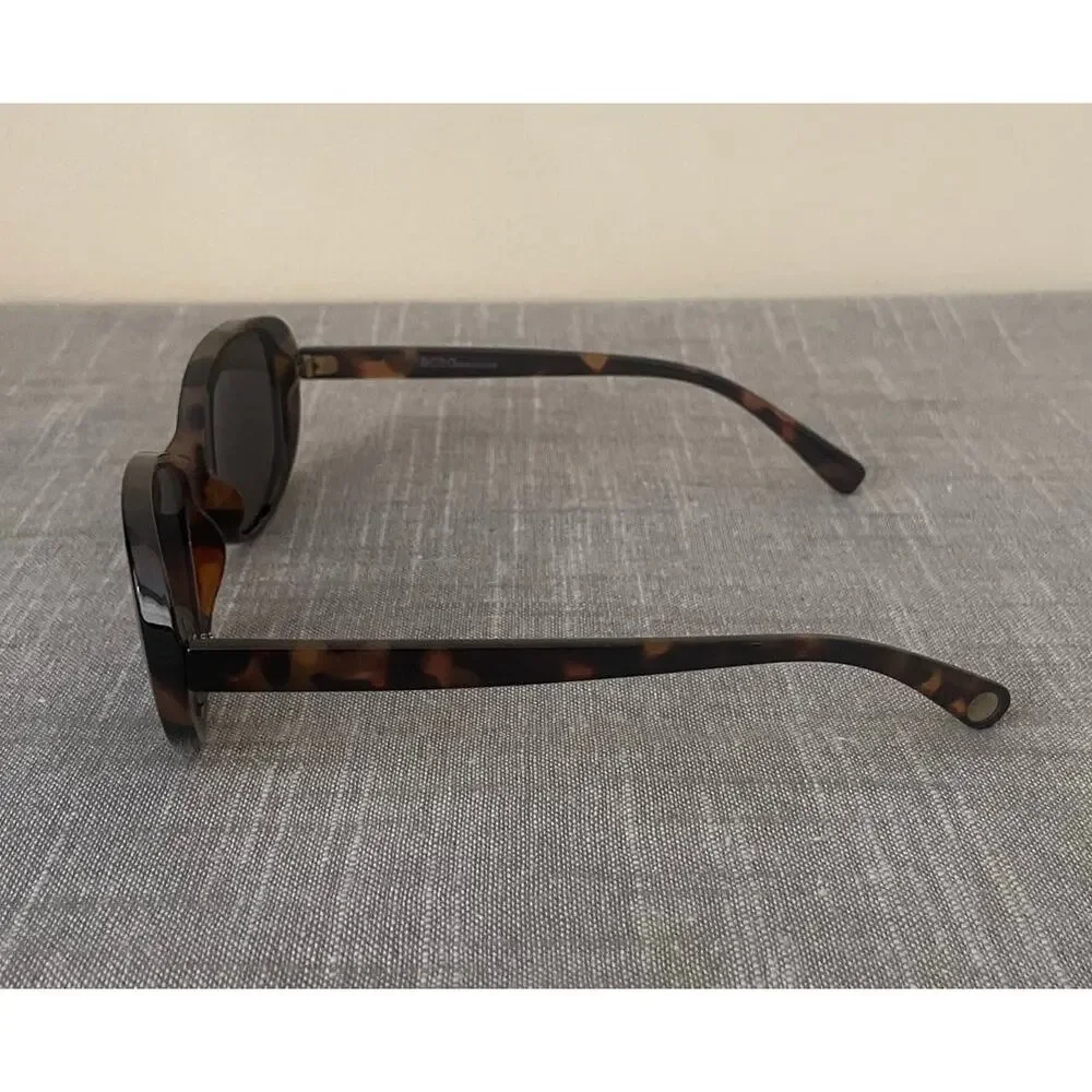 New BCBGeneration Womens Polarized Brown Tortoise Shell Oval Sunglasses